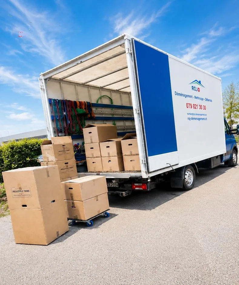 Déménageur ROJ chargeant un camion